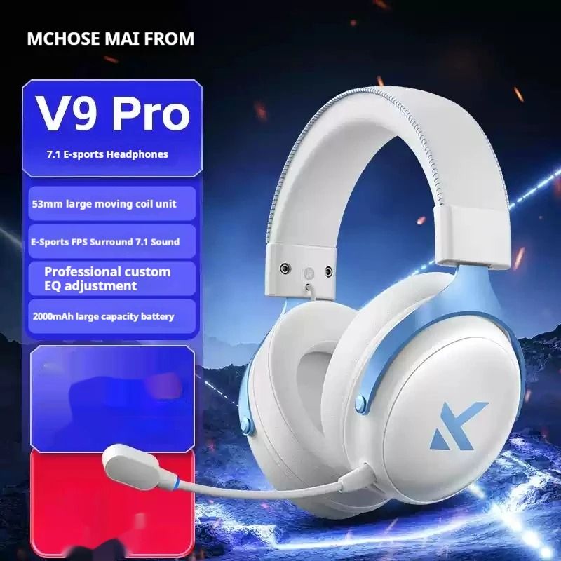 Smart Tri Mode Gaming Headphone Hi Res Music Active Noise Reduction Headset