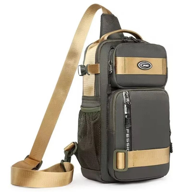 Lightweight Men Crossbody Chest and Shoulder Bag with Large Capacity