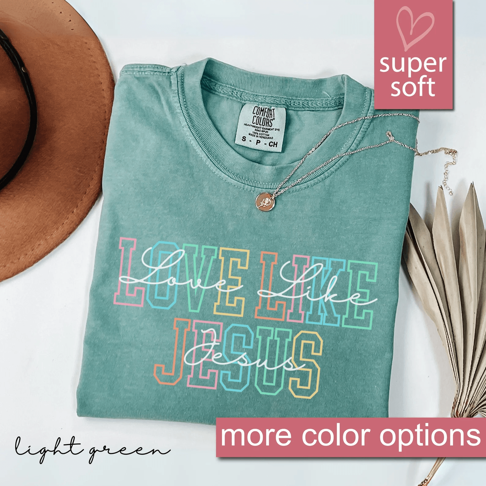 Love Like Jesus Shirt Comfort Colors Christian Faith Tee Inspirational Religious Gift