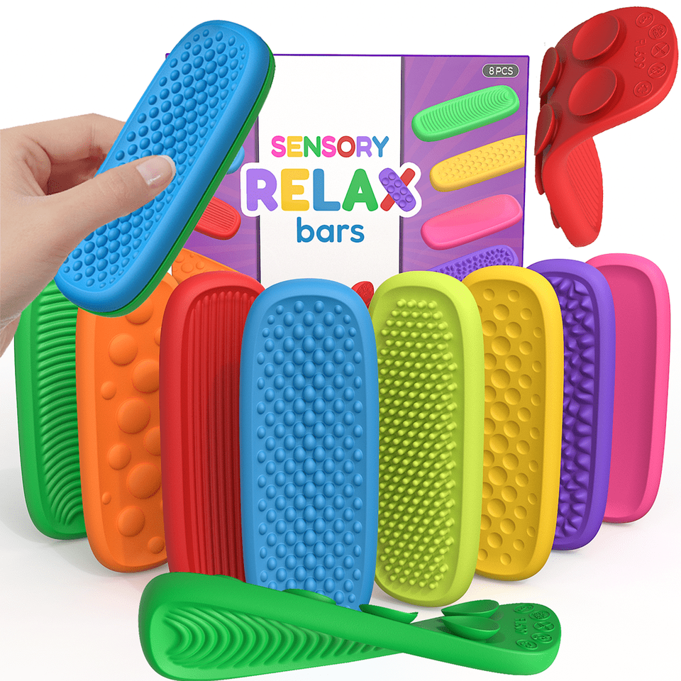 Silicone Sensory Relax Bars Fidget Toy  Stress Relief for Kids and Adults
