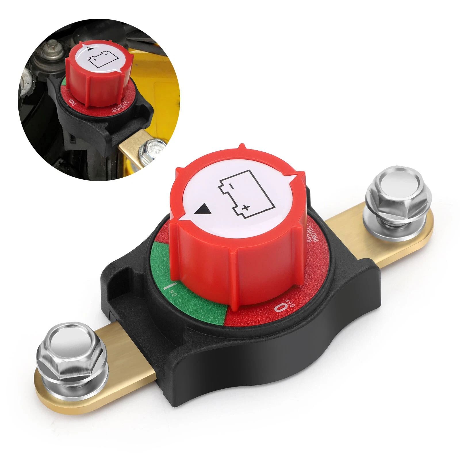 Heavy-Duty Side Post Battery Disconnect Switch for Cars, RVs & Trucks