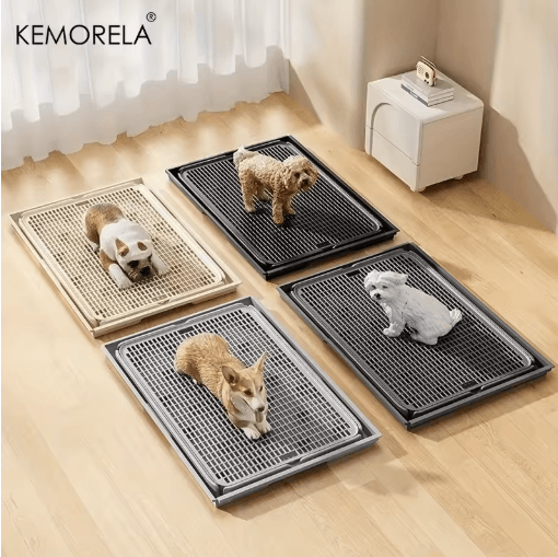 KEMORELA 2 in 1 Dog Potty Tray and Cat Litter Mat Non Slip Waterproof Paw Friendly Design