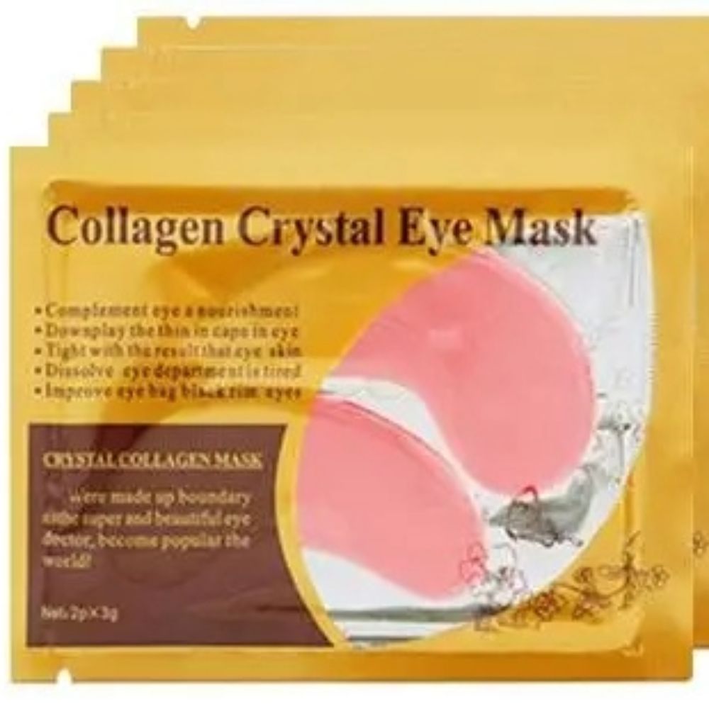 Gold Collagen Eye Mask Patches Under Eye Firming Moisturizing Skincare 10 Pairs