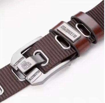 Mens Canvas Nylon Military Style Casual Belt Pin Buckle