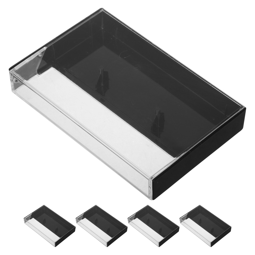 Vintage Cassette Tape Storage Case Clear Organizer Box for Dustproof Audio Collection