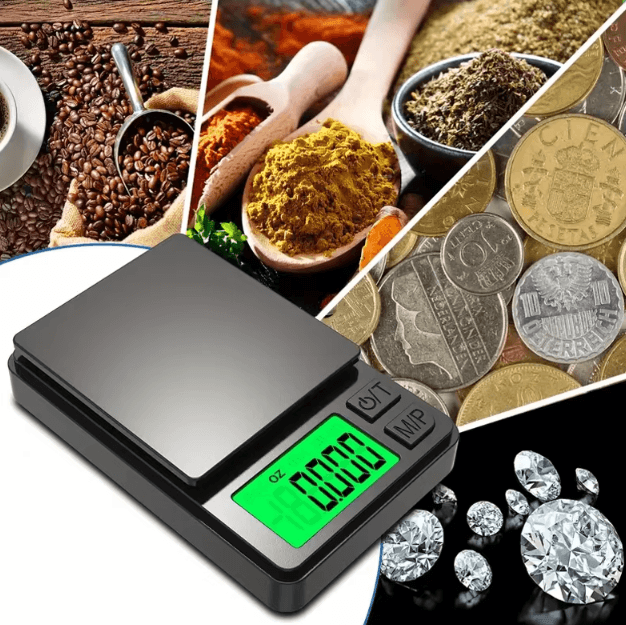 Precision Digital Pocket Scale 1000g x 0.1g Mini Gram Scale with LCD Display for Food, Jewelry & Travel