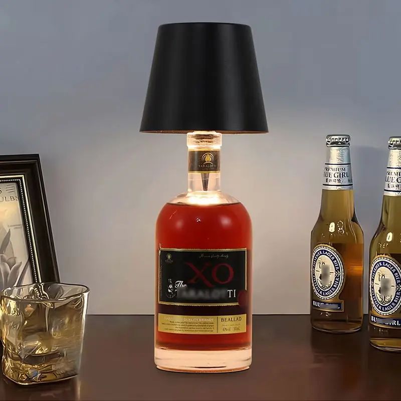 Portable LED Bottle Lamp RGB Rechargeable for Bar Restaurant Camping Decor