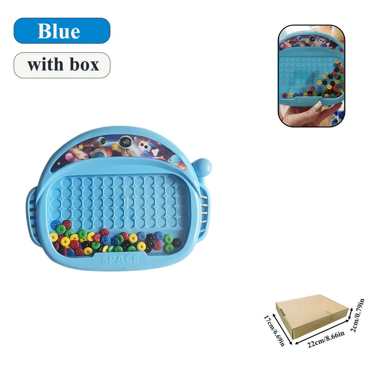 Childrens Magnetic Doodle Drawing Board Educational Toy with Pen and Beads