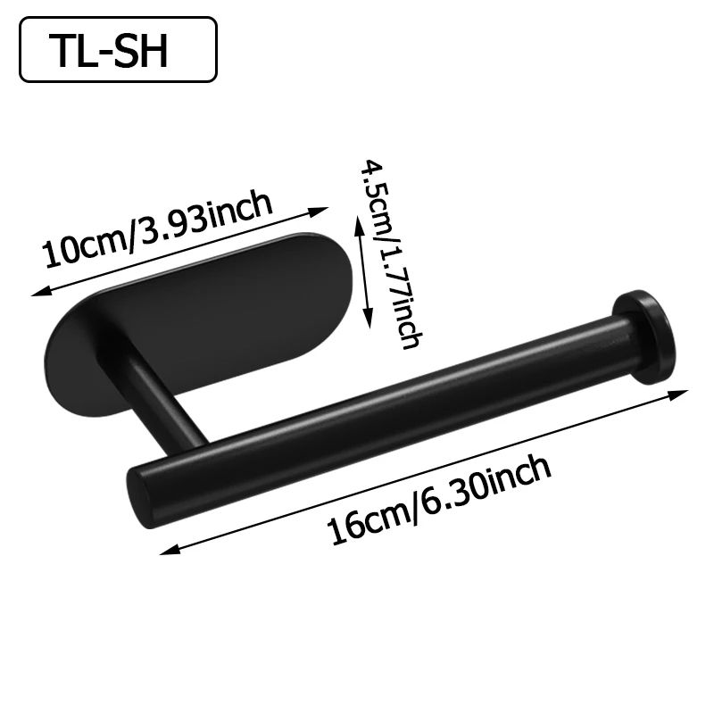 Stainless Steel Paper Towel Holder Wall Mounted No Drill Rack