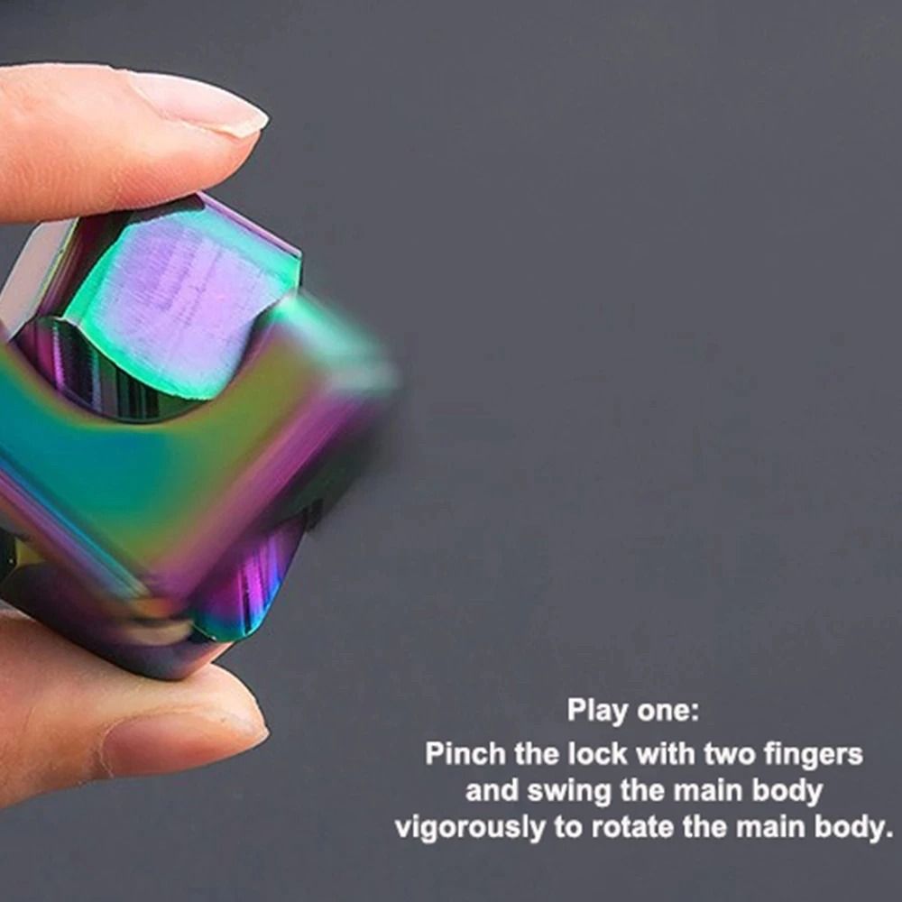 Fidget Spinner Cube Anti Anxiety Fidget Toy Spinning Cube Stress Relief Toy
