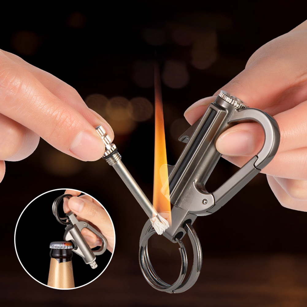 Permanent Match Lighter Keychain Waterproof Survival Fire Starter