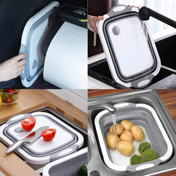 Collapsible Sink With Drain