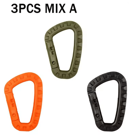 TrailLock Tactical Carabiner Clip Set Quick Hook Gear Keychain