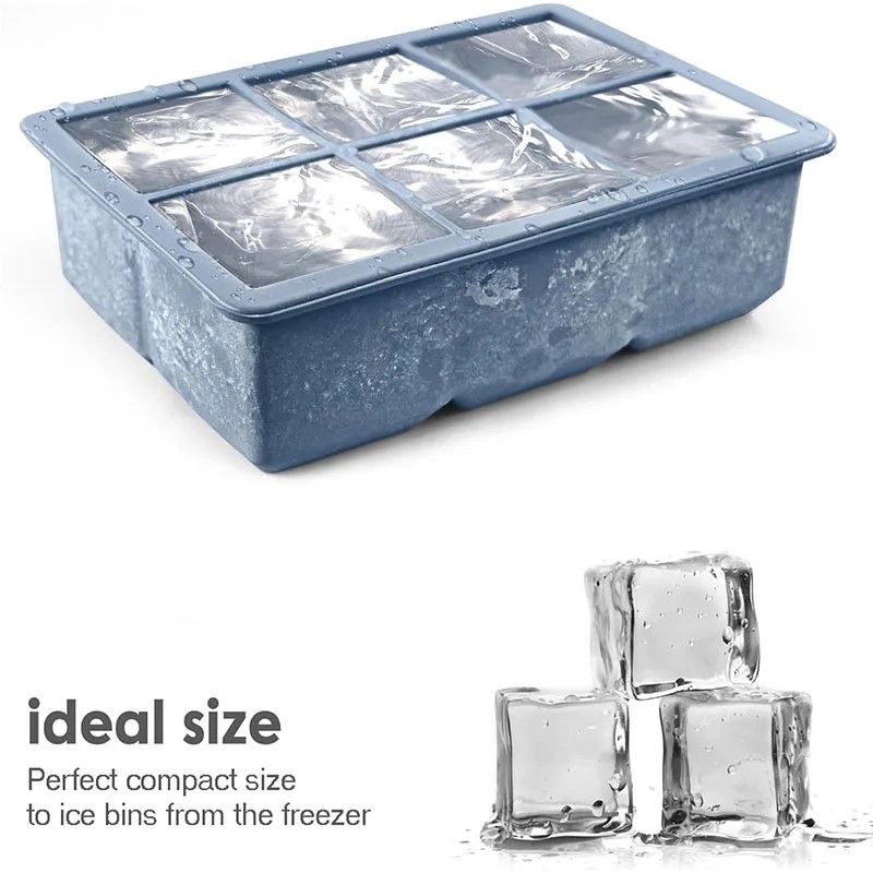 ArcticSquare Premium Silicone Ice Cube Tray with Leak-Proof Lid