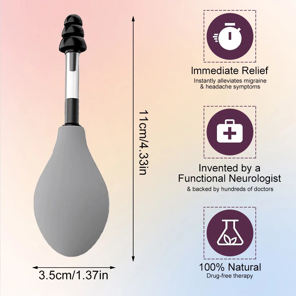 Portable Silicone Ear Pressure Tool for Tension & Headache Relief