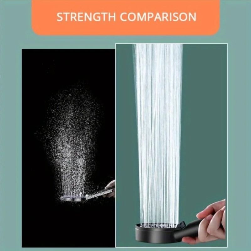 Pressure Boost Shower Head 5 Mode Shower Head Adjustable Massage Shower Nozzle