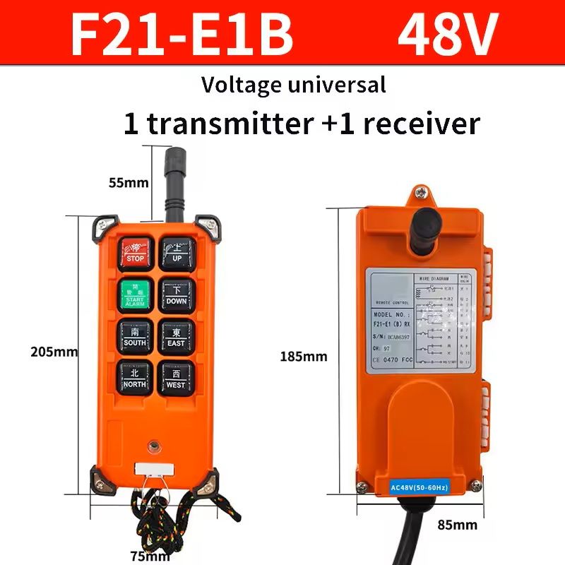 Wireless Industrial Crane Remote Control with Receiver