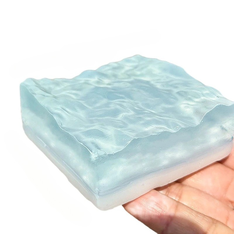 Squishy Ocean Cube Squeeze Toy Super Soft Stress-Relieving Transparent Ocean Cube