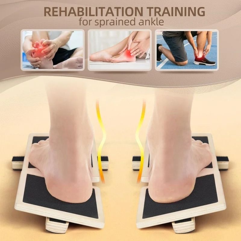 Wooden Balance Board Ankle Strengthener Wobble Trainer for Stability and Posture