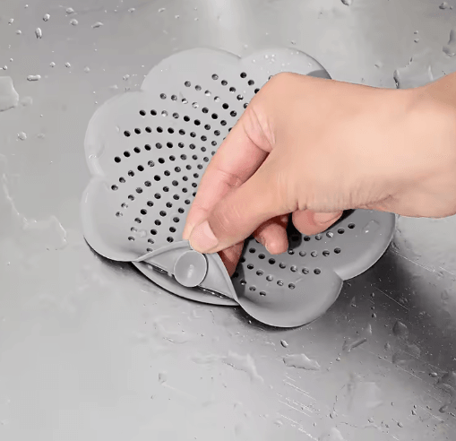 Flower Silicone Drain Cover Hair Catcher Sink Strainer