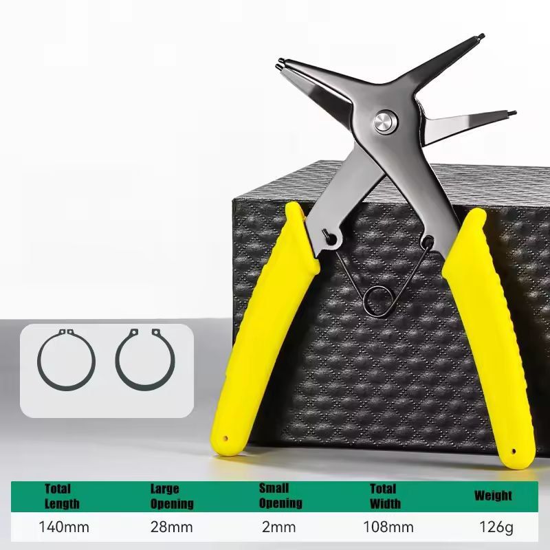 PrecisionMulti Snap-Ring & Circlip Pliers – Internal & External Retaining Ring Tool