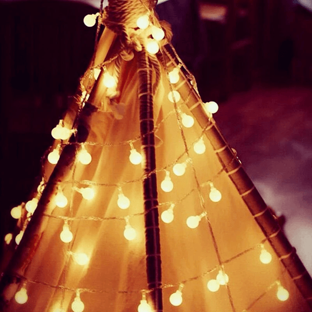 GlowGarden 10 m USB Battery LED String Lights Garland