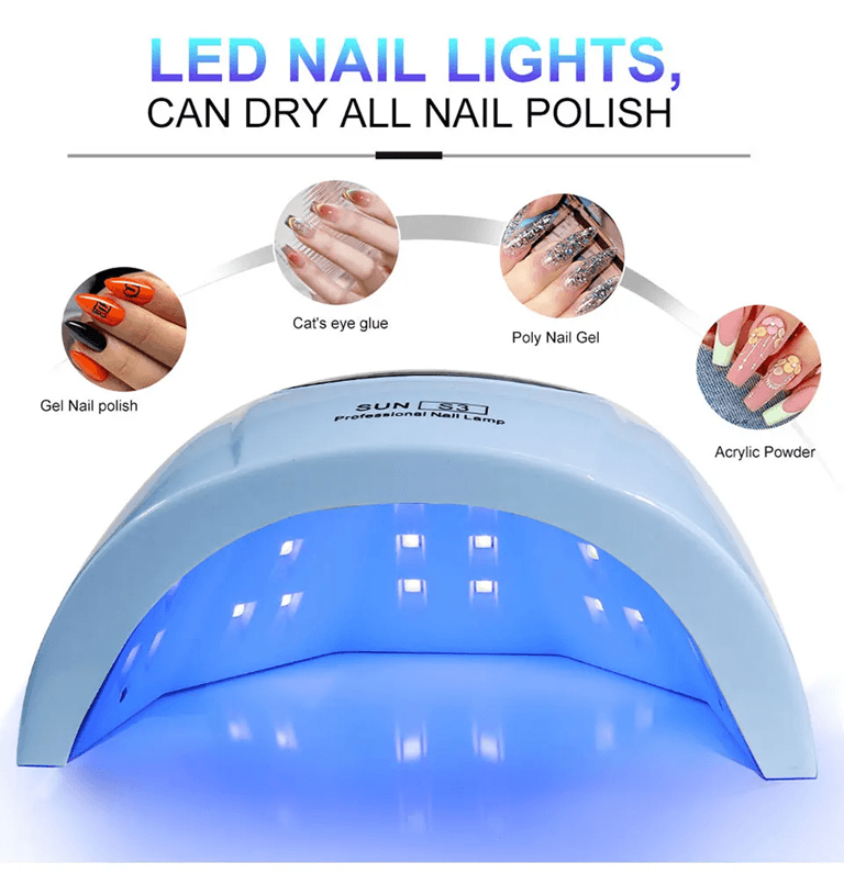 LED UV Nail Lamp Gel Polish Dryer with Motion Sensor Display