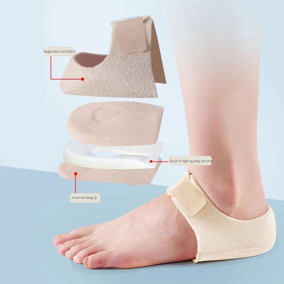 Silicone Heel Pads with Adjustable Straps