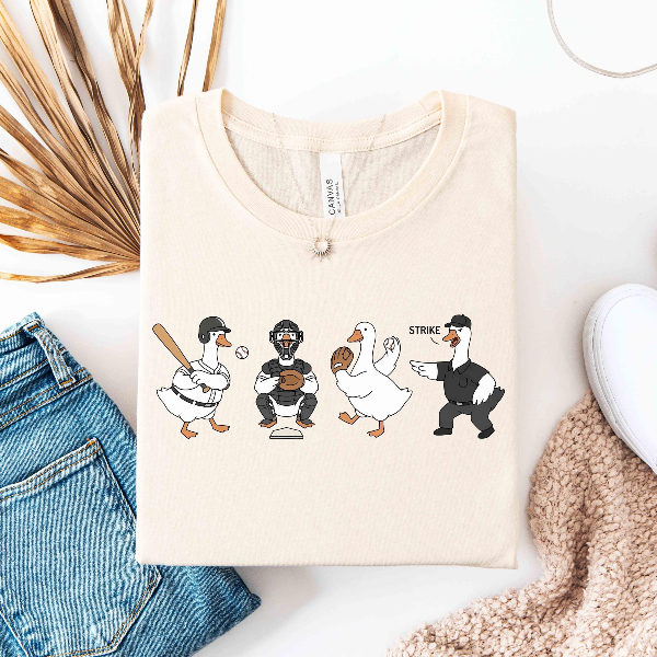 Baseball Game Day Shirt, Goose Baseball Player Shirt, Game day Player Shirt, Funny Goose Shirt