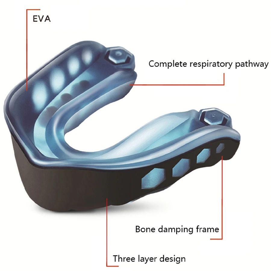 Custom Moldable Boxing Mouth Guard – Heat-Fit Dental Protector for Sanda Training & Combat Sports (Gift Box)