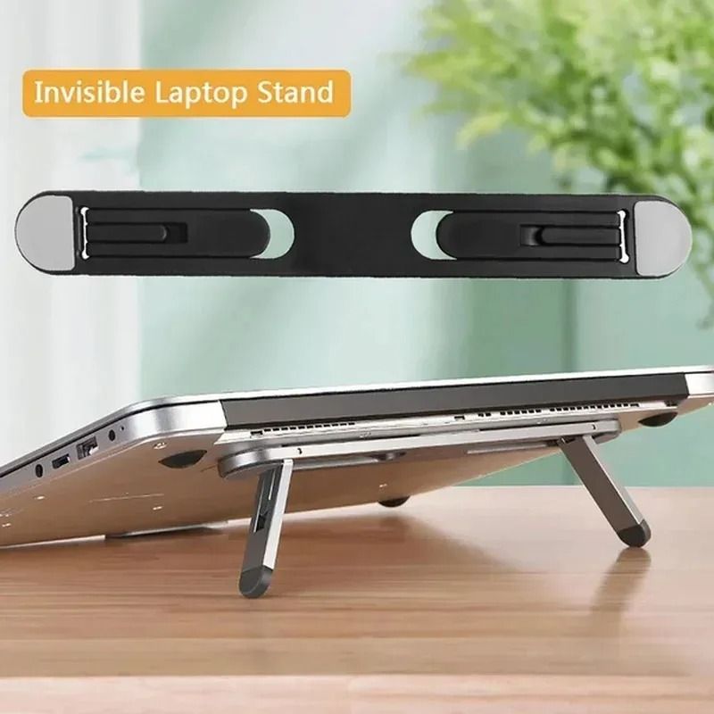 Universal Invisible Laptop Riser Stand | Ultra-Slim Portable Cooling Bracket