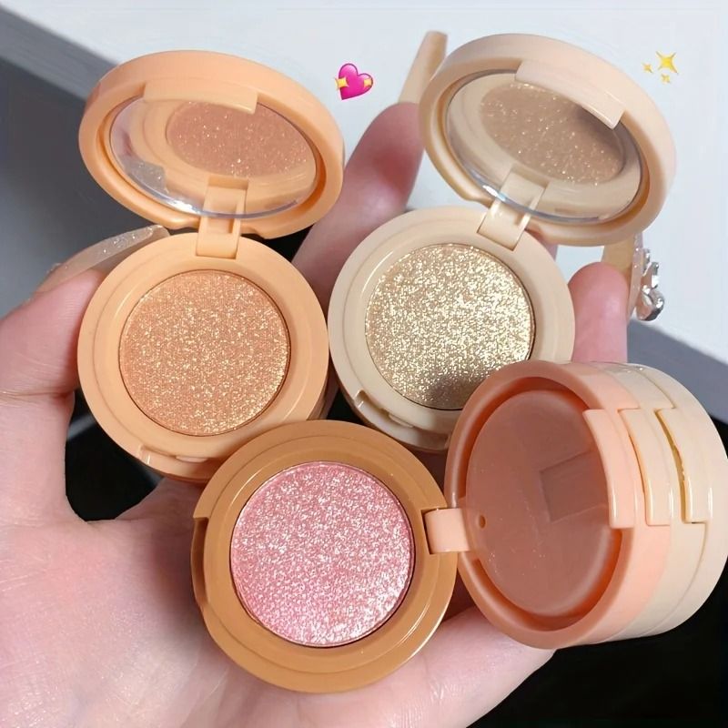 3-in-1 Professional Makeup Palette – 3-Layer Matte & Pearlescent Blush, Highlighter, and Contouring Set