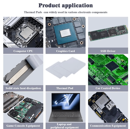Upsiren 21W High-Conductivity Thermal Pad for GPU & CPU Heatsink Cooling