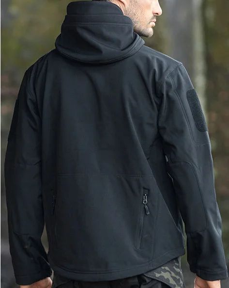 TRAF Shark Skin Tactical Jacket Windproof Waterproof Hooded Coat