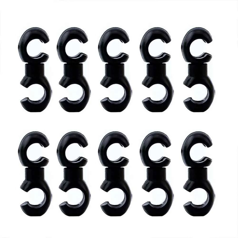 10-Piece Rotatable S-Style Bicycle Cable Management Clips