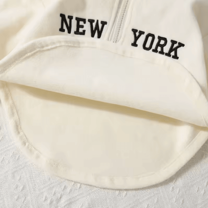Casual Baby Letter Print Sweatshirt Loose Fit Toddler Cotton Pullover