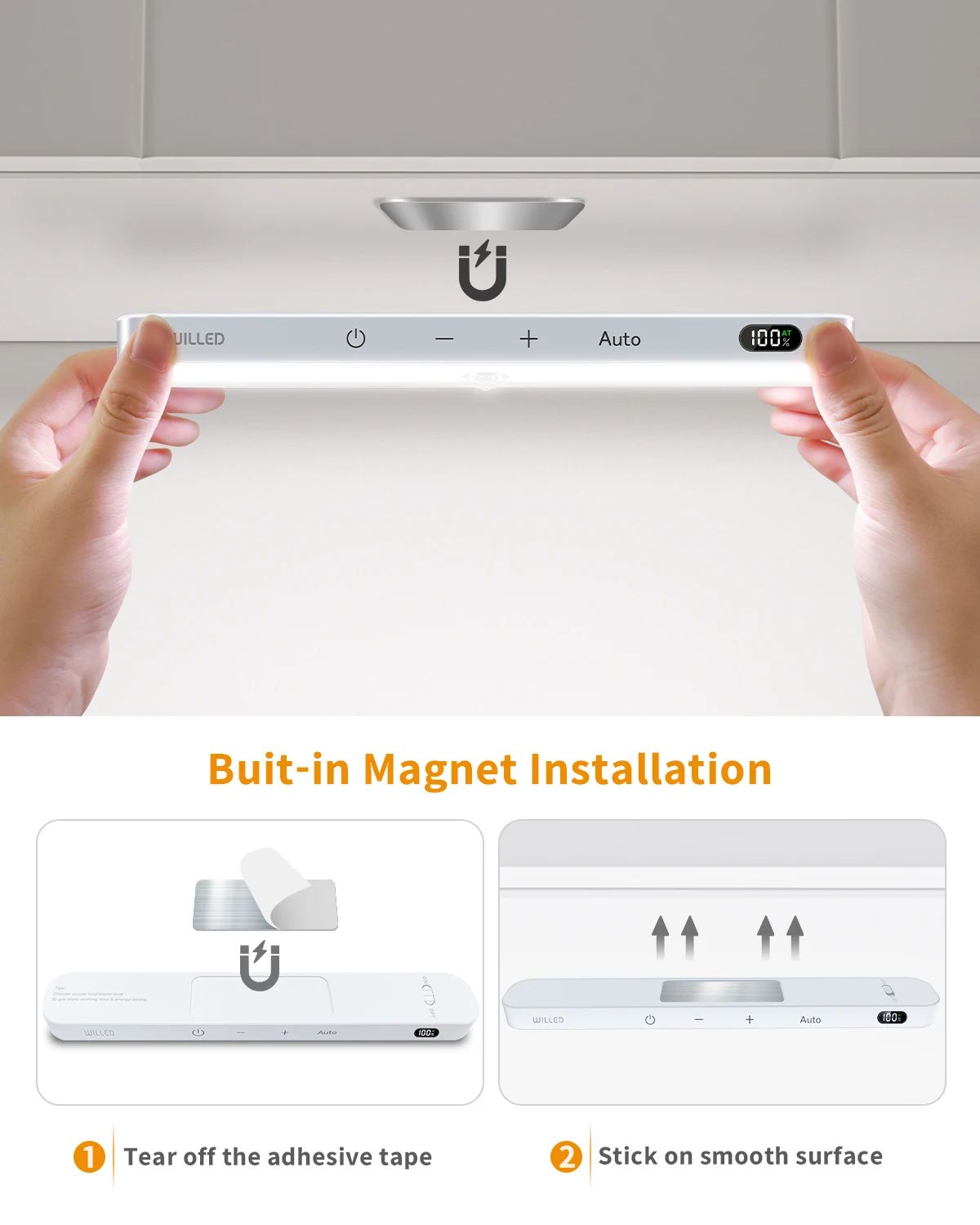 Rechargeable LED Cabinet Light Bar