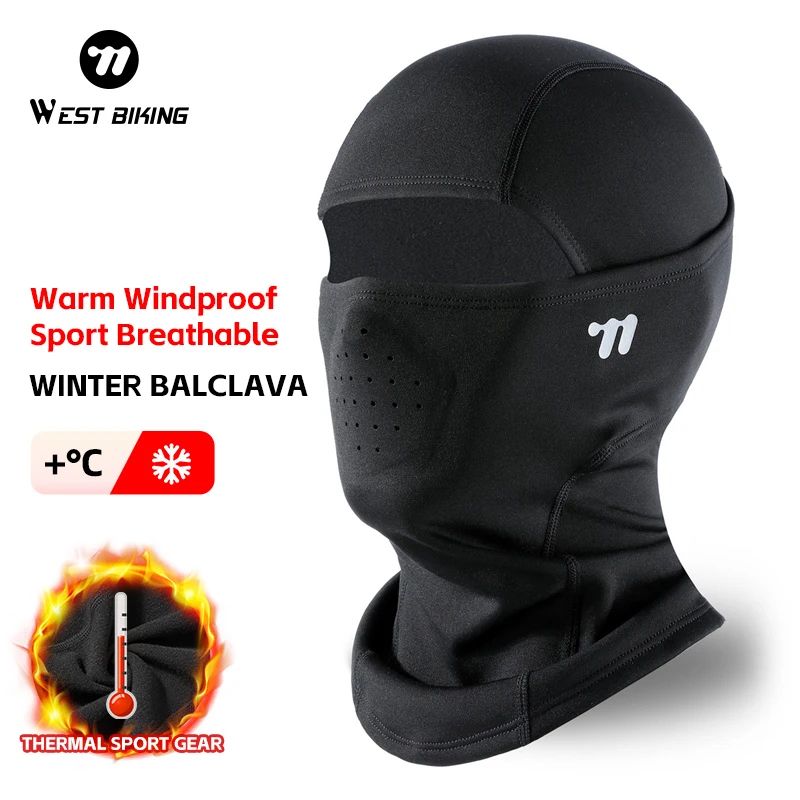 WEST BIKING Winter Fleece Balaclava Windproof Thermal Face Mask