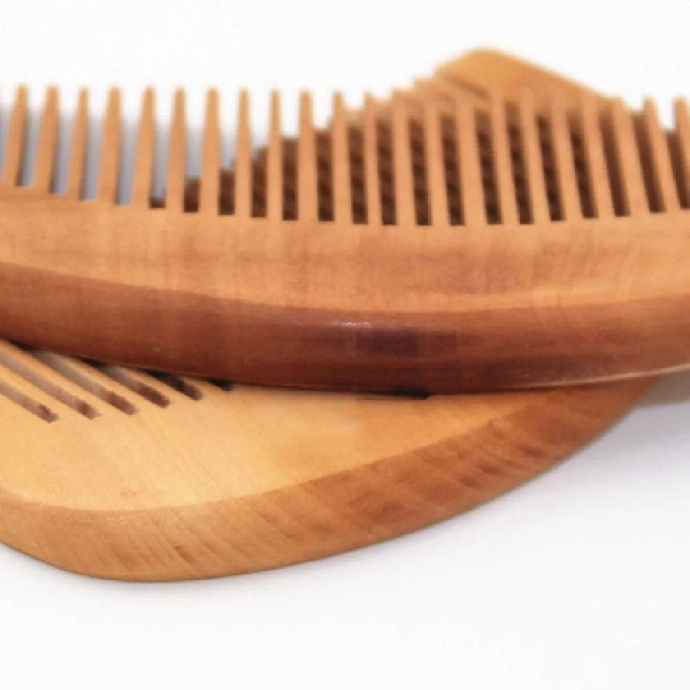 Engraved Anti-Static Wooden Comb – Premium Eco-Friendly Grooming Tool