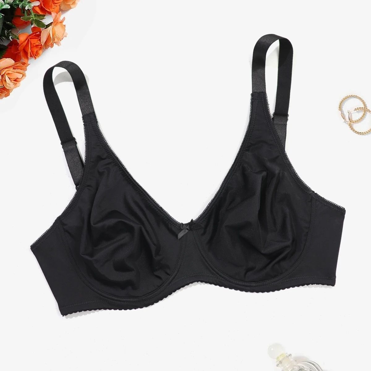 Beauwear Plus Size Underwire Bra for Big Bust Women, Unlined Full Support Comfort Bra