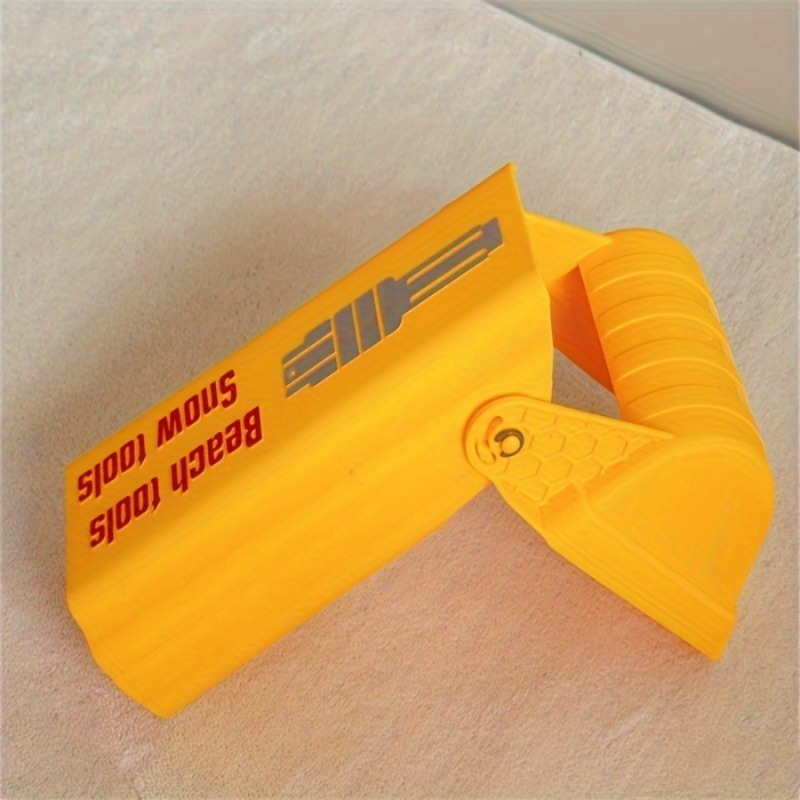 Heavy-Duty Pro Sand & Snow Shovel for Kids/Adults, Vibrant Orange Beach Digging Tool and Plastic Snow Toy