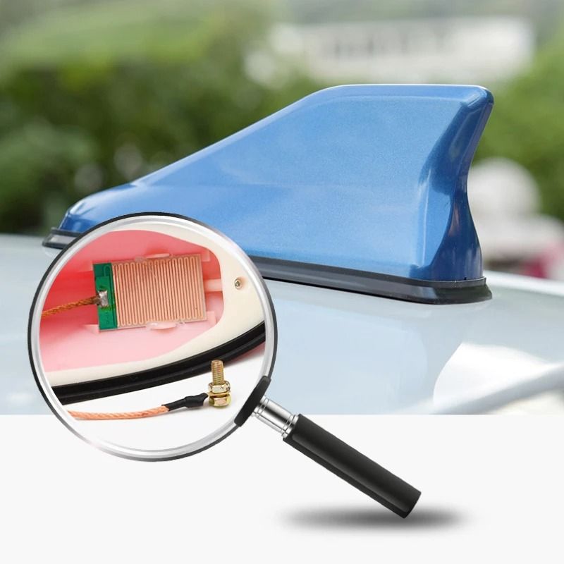 Universal Shark Fin Car Roof Antenna Carbon Fiber Style