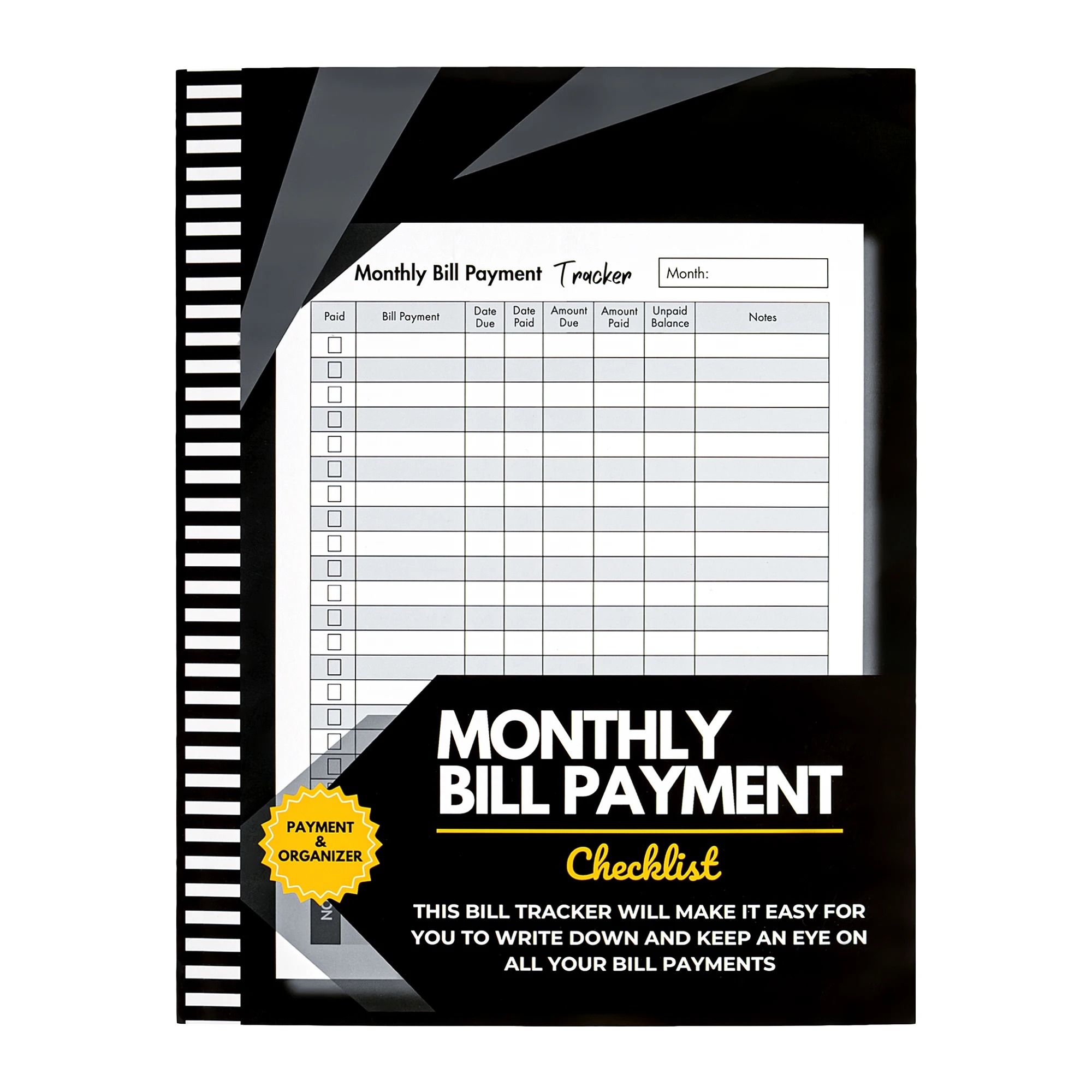 Bill Tracker & Budget Planner – Monthly Expense Organizer for Financial Management & Payment Tracking