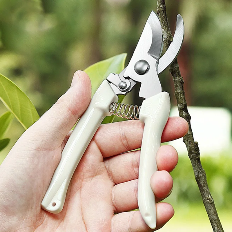 Flower Cutting Stainless Steel Scissors, Pruning, Fruit Tree Branch Cutting, Household Grafting Garden Scissors