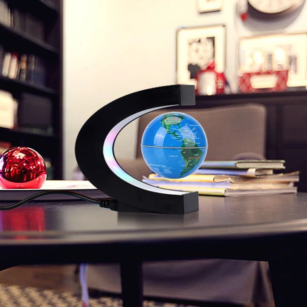Floating Magnetic Levitation Globe with LED Light