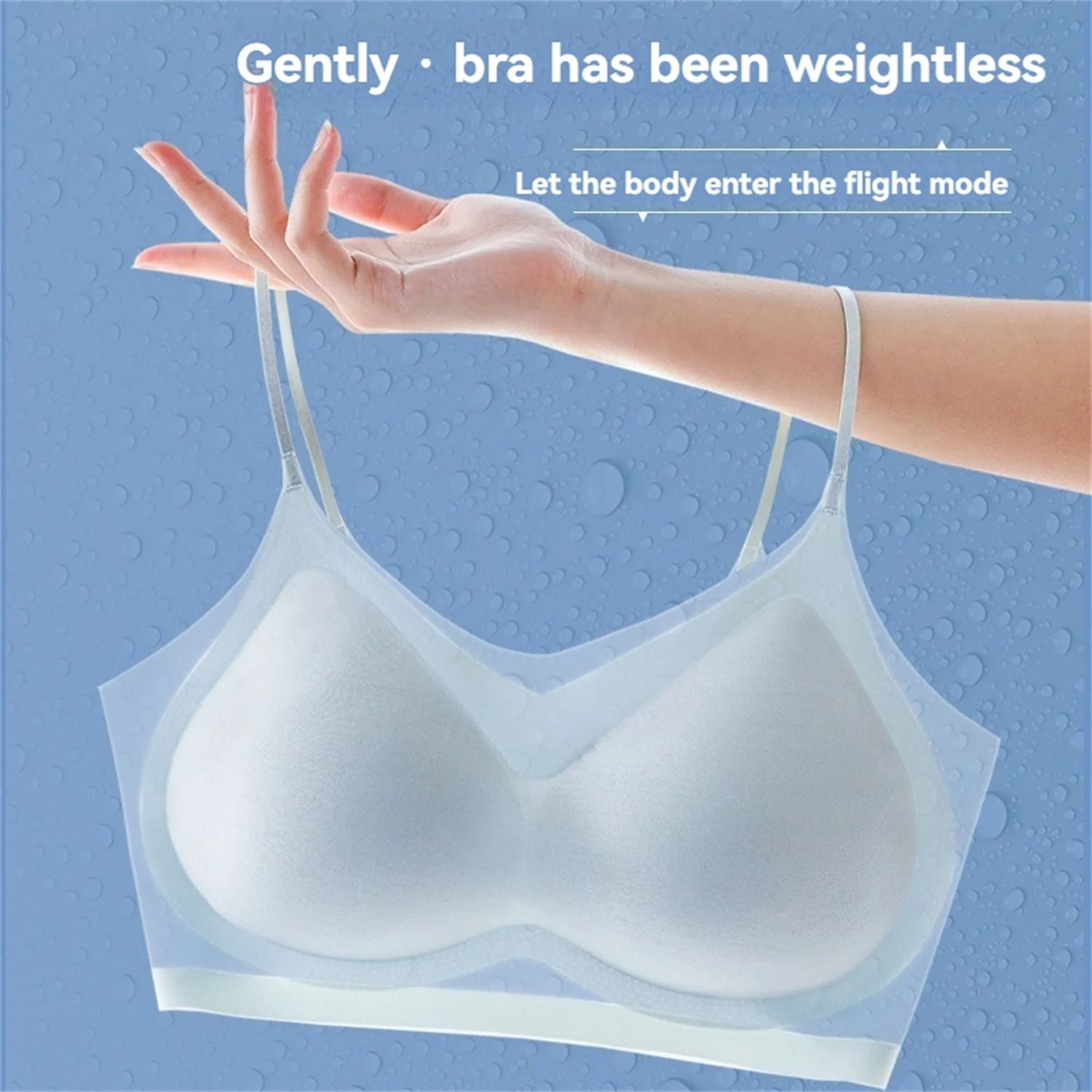 Ultra-Thin Breathable Ice Silk Halter Vest Bra