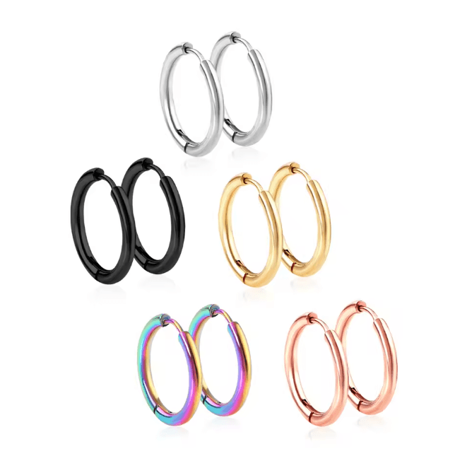 Simple U Shape Hoop Earrings