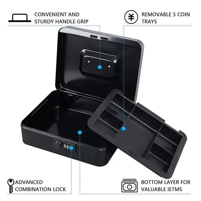 Heavy Duty Secure Cash and Valuables Storage Box