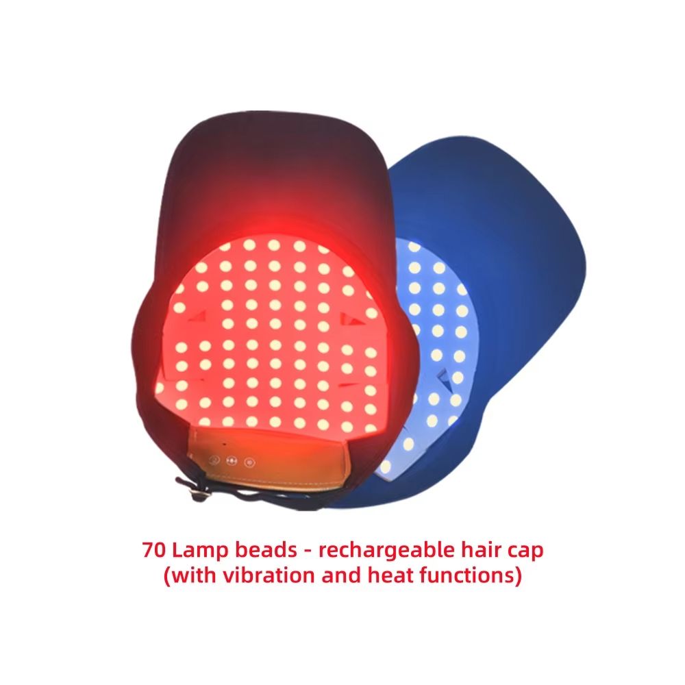 Red Light Therapy Hair Growth Cap – 660nm LED Haircare Device to Stimulate Follicles and Promote Thicker Hair