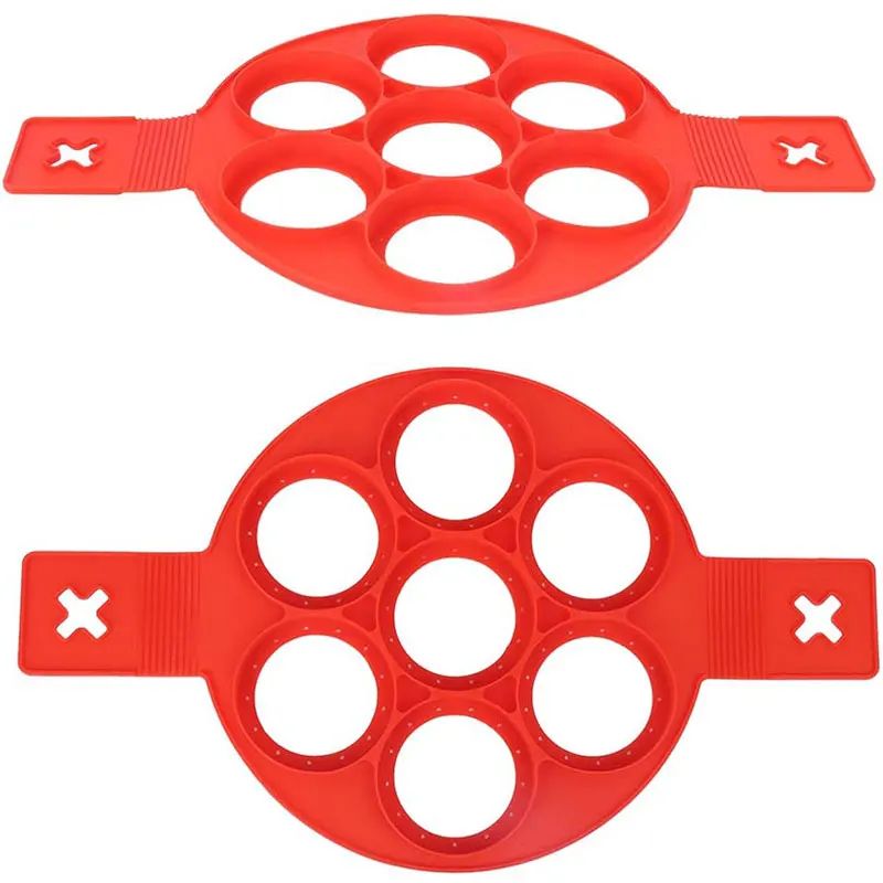 Silicone Pancake Egg Ring Mold – Nonstick Fried Egg & Omelet Cooking Rings